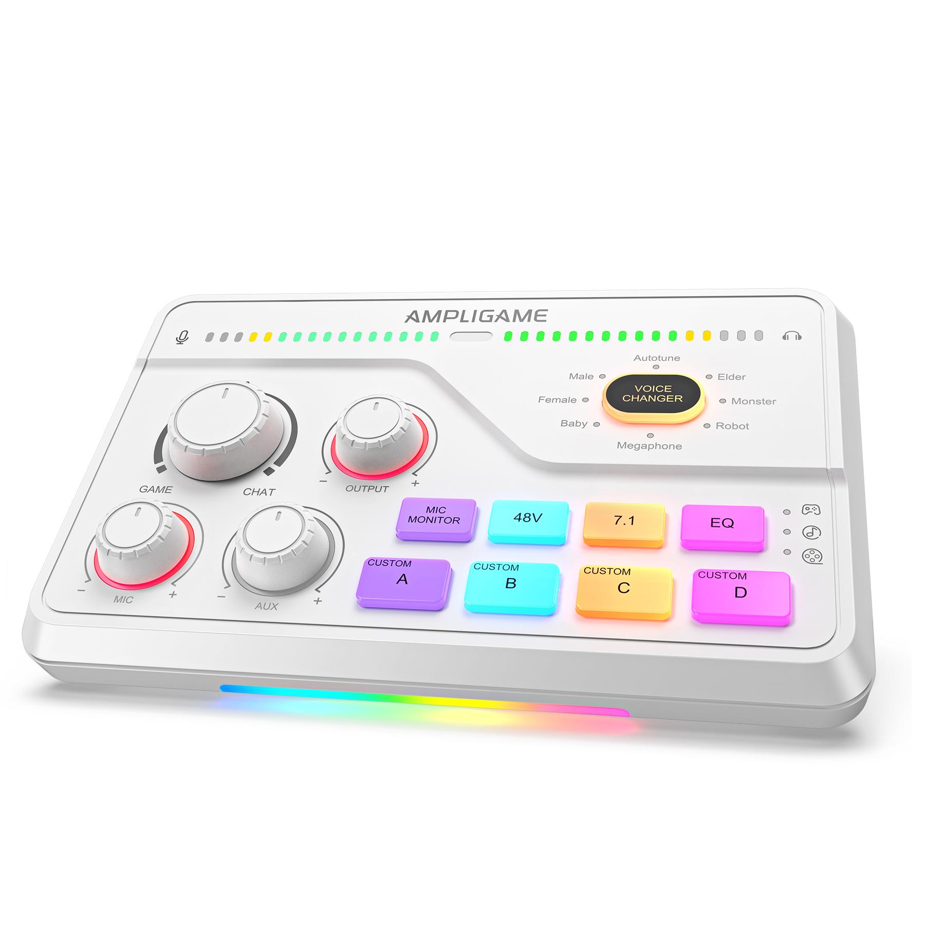 FIFINE SC8 Audio Mixer with RGB