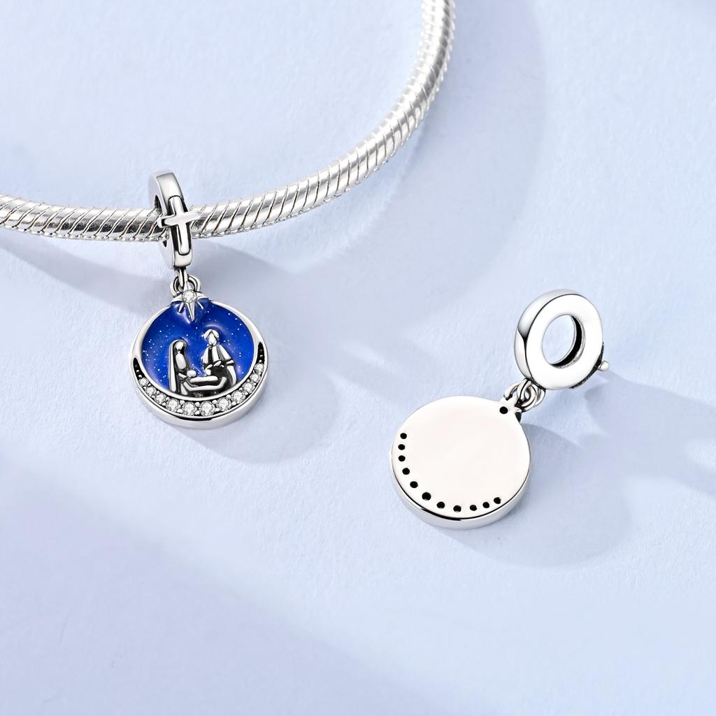 New 925 Silver Sun Stars And Moon Charms Beads For Women Fit Bracelet DIY Birthday Party Jewelry Gifts