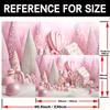 2D Pastel Candy Cane Backdrop for Christmas & New Year Decoration