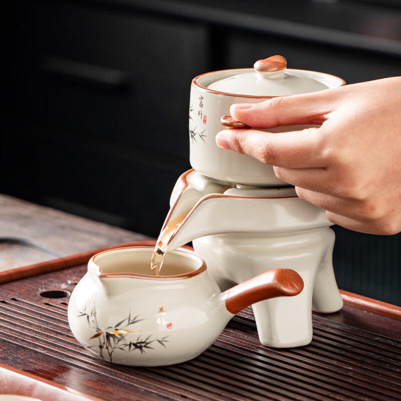 Cha Xun Ru Kiln 9-Piece Ceramic Tea Set
