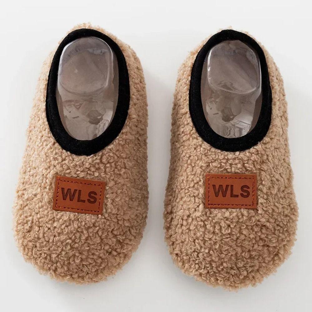 Warm Toddler Shoes Anti-slip Walking Shoes Fashion Plush Floor Sock  Winter