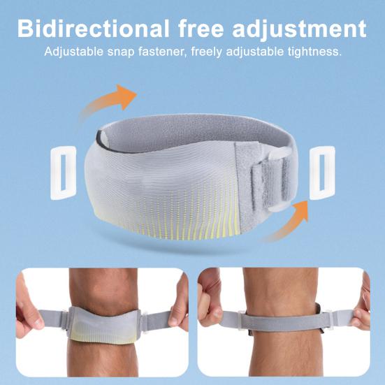 Patella Knee Strap Elastic Men Women Sports Tennis Basketball Running Cycling Knee Pain Relief Patellar Tendon Support Stabilizer Knee Band Brace