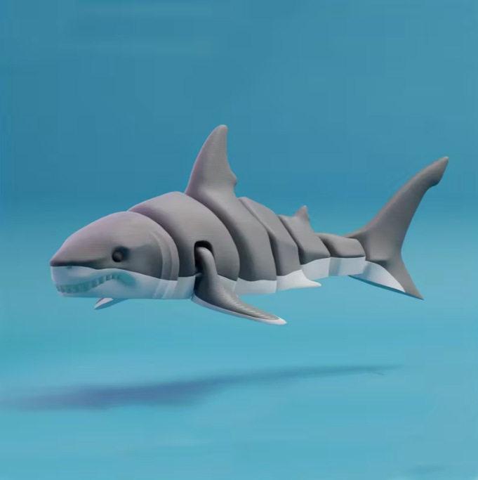 Eco-Friendly 3D Printed Marine Animal Models Simulation Creative Ornaments Figurines For Parent-Child Interactive Play