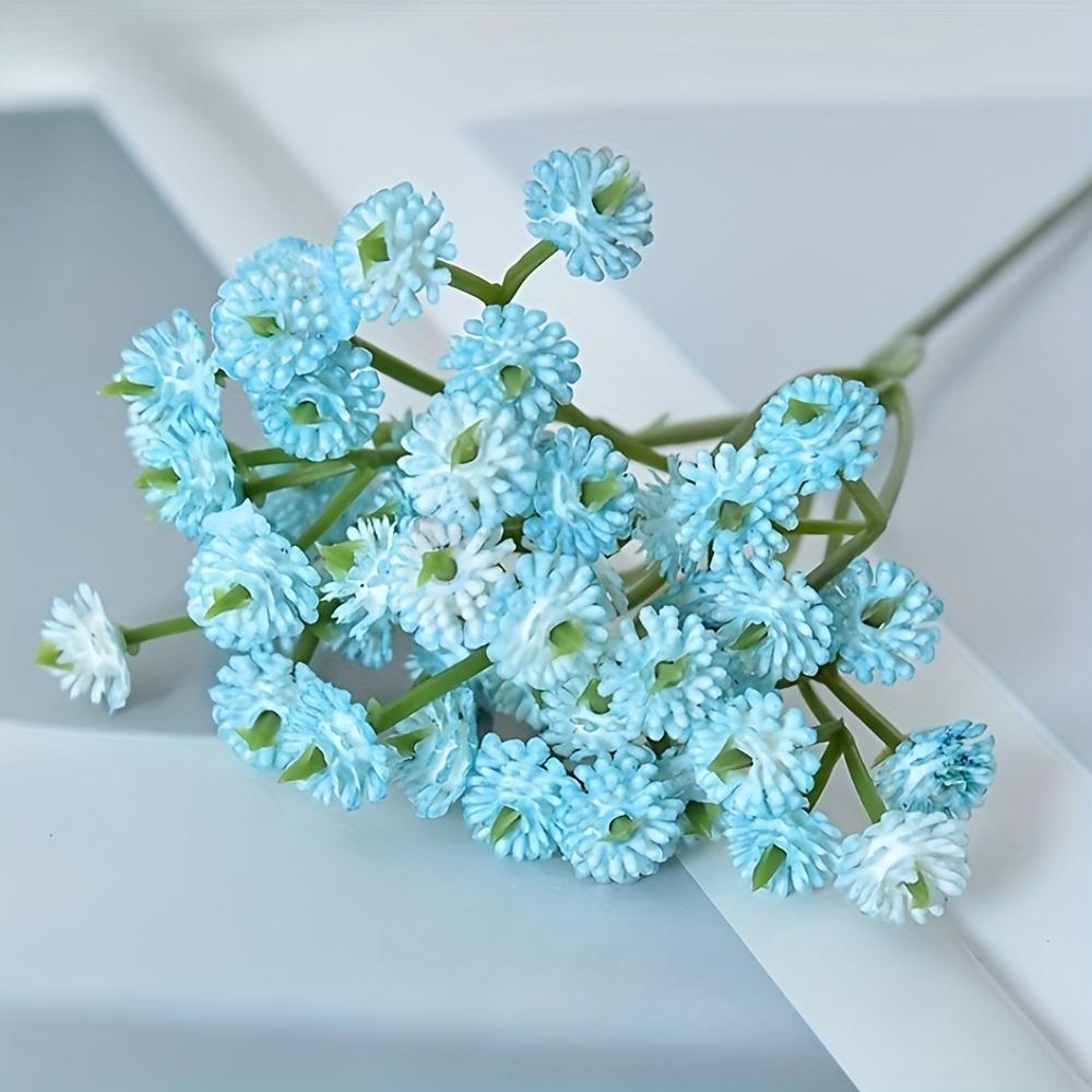 

1pc Artificial Flowers,High-Quality Simulated Breathable Fake Flowers Suitable for Indoor Home Decor, Hotels, Party Centerpieces светло-синий