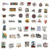 50 New York Graffiti Stickers Personalized Decorative Guitar Notebook Suitcase DIY Waterproof Stickers