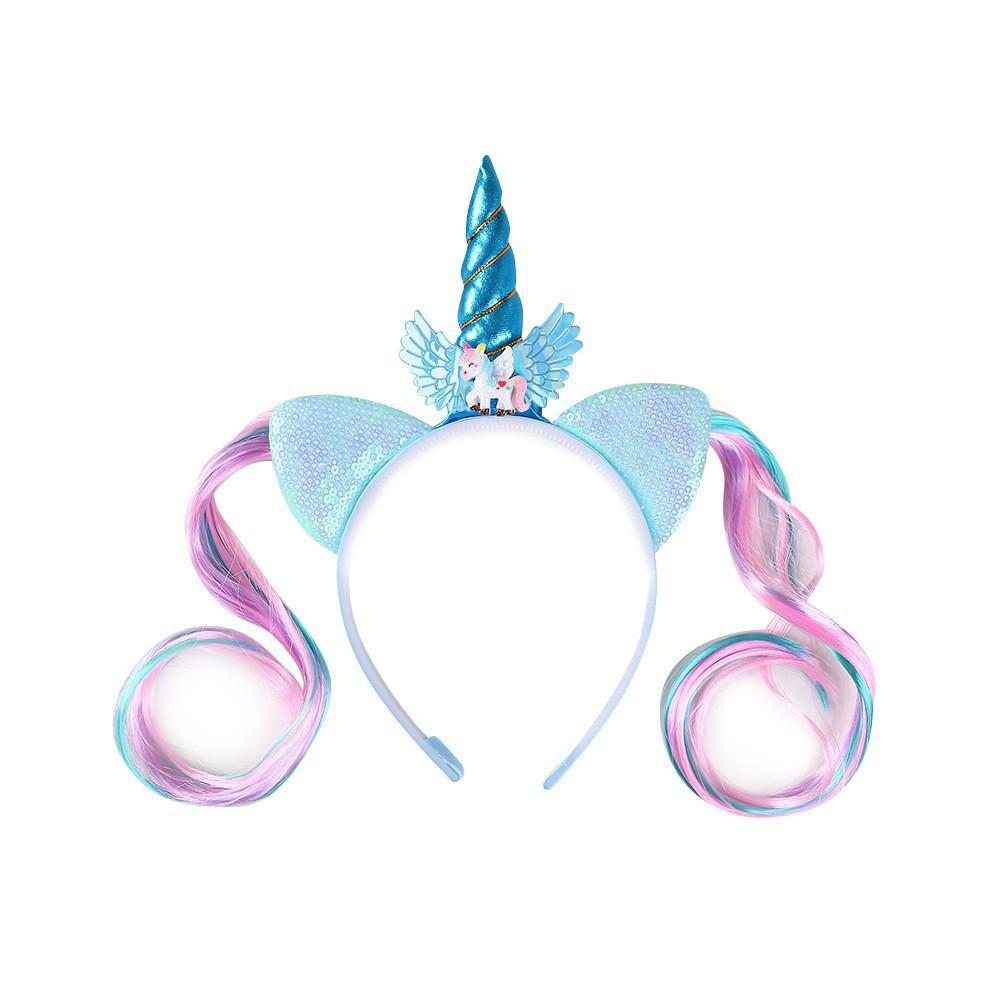 Unicorn princess accessories set, linking crown necklaces, headbands, girls' princess dress accessories, cross-border foreign trade