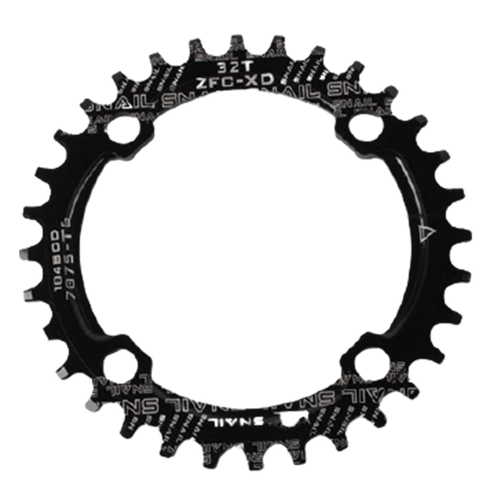 

Для велосипеда Велосипед Круглий/Овальний 104BCD 32T 34T 36T 38T Вузька широка одна ланцюгова 32 чорний