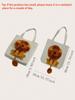 1pc-A small lion shaped shoulder bag that can be exposed, a cat bag, a small dog pet canvas, an outdoor tote bag, and a pet bag