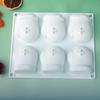 6 Cavities Mittens Cake Silicone Mold Chocolate Mousse Pastry Mould For Handmade Baking DIY Aroma Gypsum Soap Candle Model Tools
