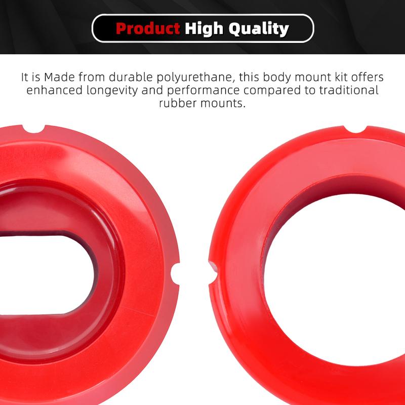 7-108 Body Cab Mount Bushing Kit Compatible With Chevy C10 C20 K10 K20 K30 81-1987 For GMC C1500 C2500 K1500 K2500 SFN209