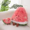 Shape Plush Watermelon Doll With Embroidery Design For Playroom Decor And Gift