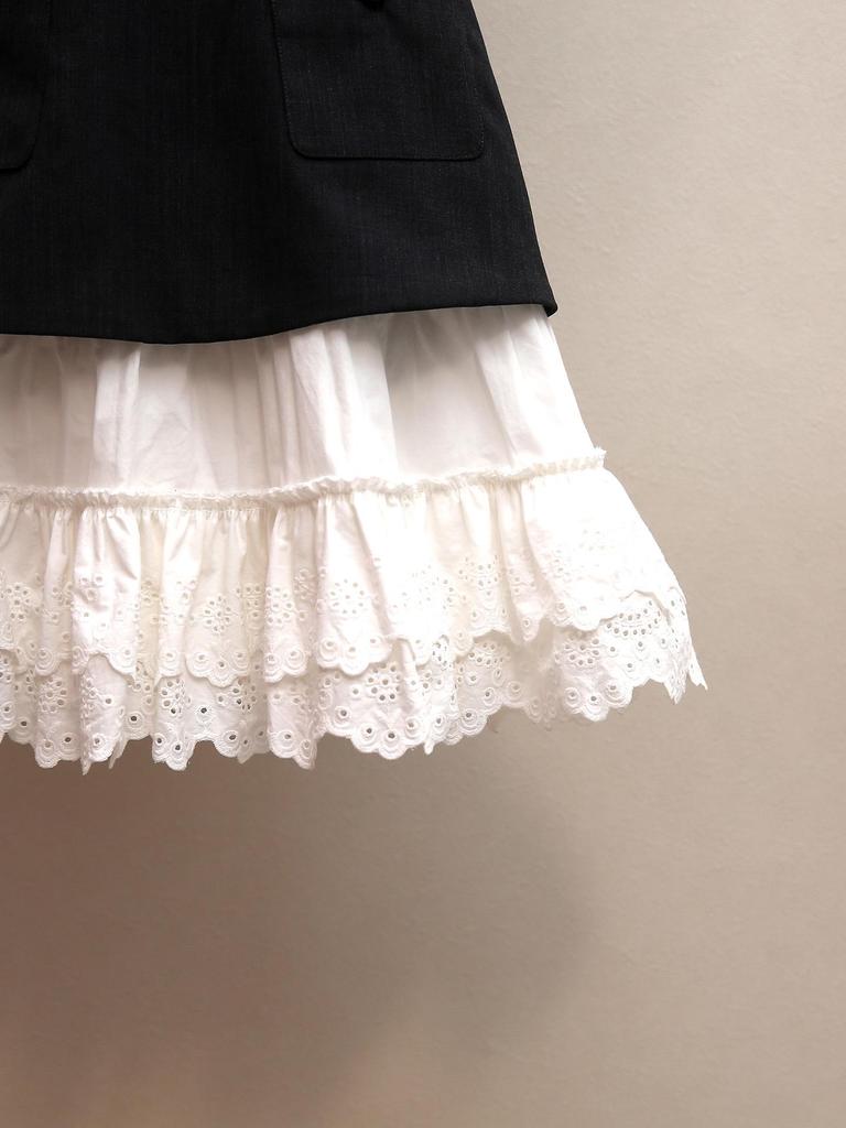French Elegant Patchwork Lace Trim Sleeveless Vest Dress - New Spring Style for Women