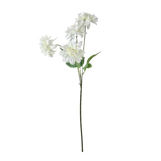 Artificial Dahlia Flowers with Stem 4-Head Blooms Realistic Faux Silk Flower for Vase Wedding