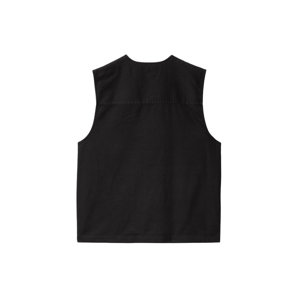 Carhartt WIP SS24 Unity Vest Single-Breasted V-Neck Multi-Pocket Vest Unisex Vests Black I032980-89-4G