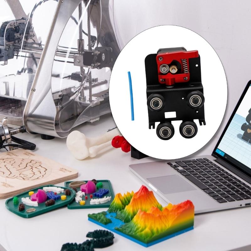 Metal Extruder Upgraded Kit with Mounting Plate for Ender3/CR10 3D Inter Enhanced Stability High Ecision Inting