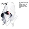 Cyberpunk Cowl Hood Scarf Short Medieval Cape Assassin Hat Pagan Costume Accessory Warrior Cloak Outfit for Halloween Cosplay