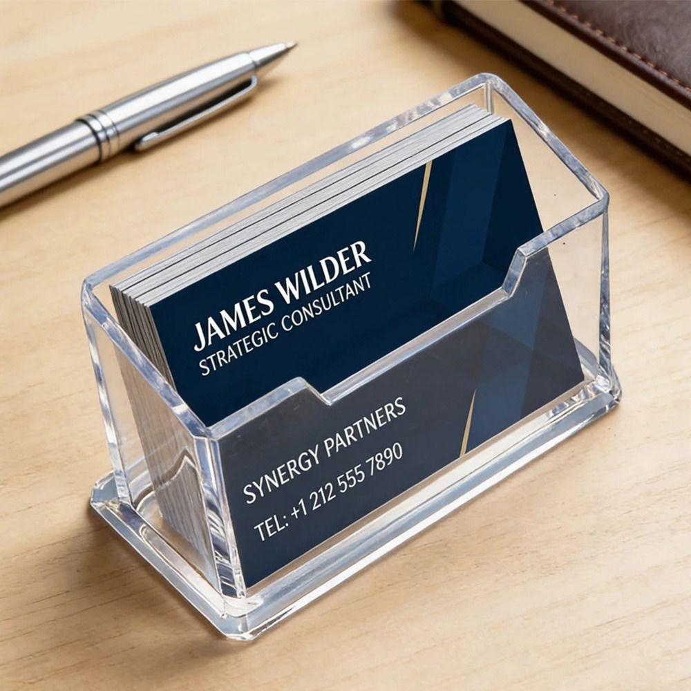 Thickened Business Card Display Stand Single Layer Card Display Box  Office Supplies