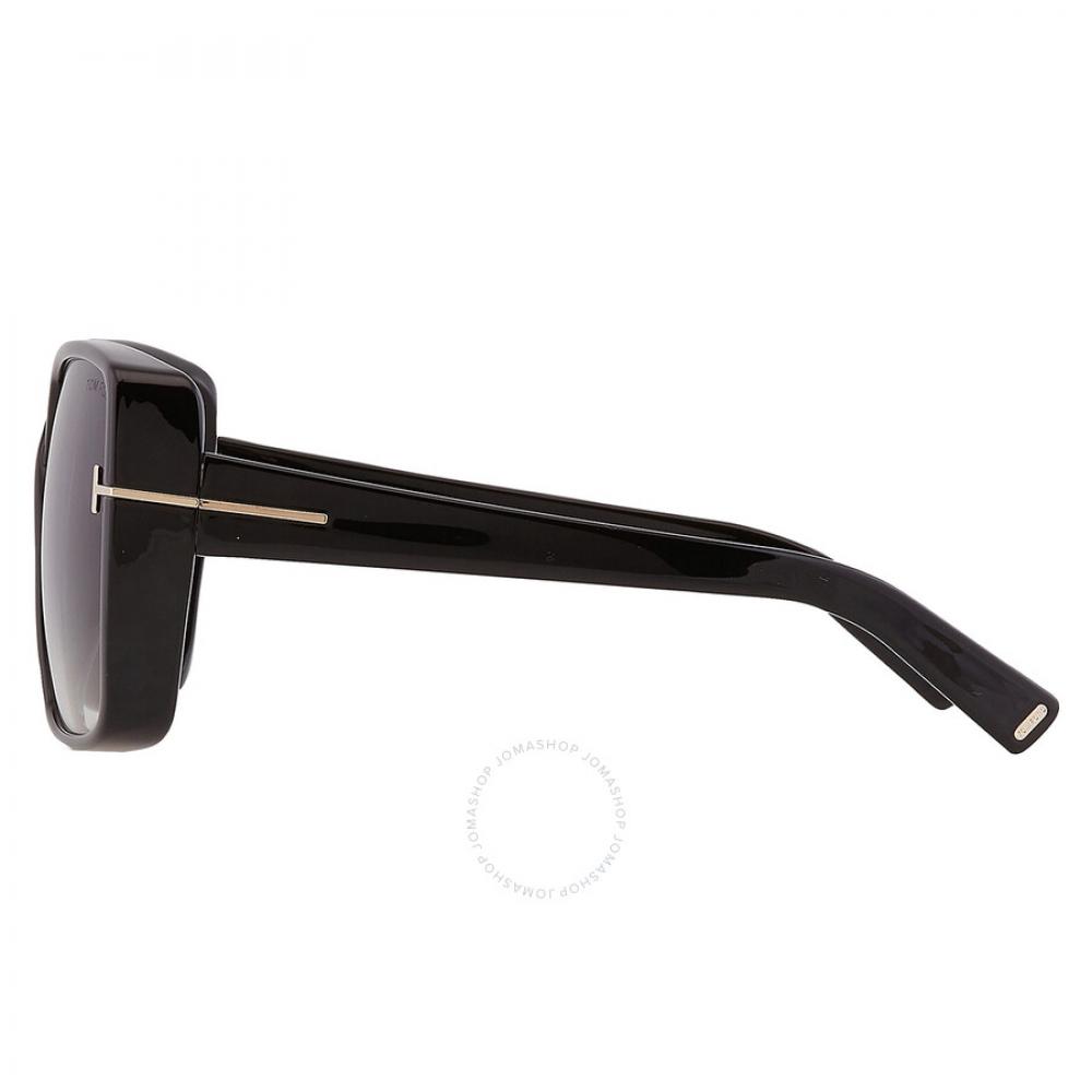 Tom Ford Yvonne Smoke Gradient Butterfly Ladies Sunglasses Ft1117 01b 63