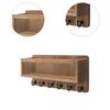 Vintage Key Rack Wooden Storage Shelf Multifunctional Wall Rack  Office