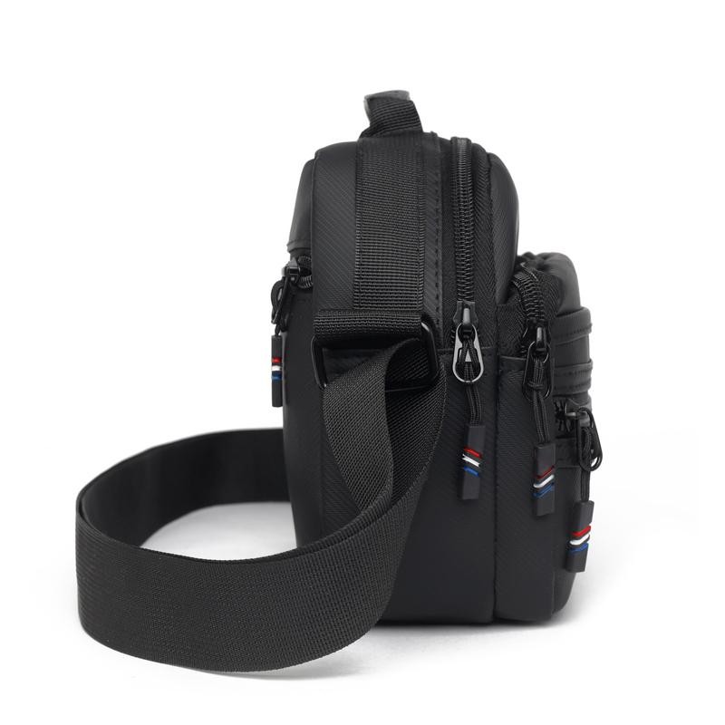 Business Handbag Solid Color Shoulder Bag Large Capacity Men's Commuter Crossbody Bag