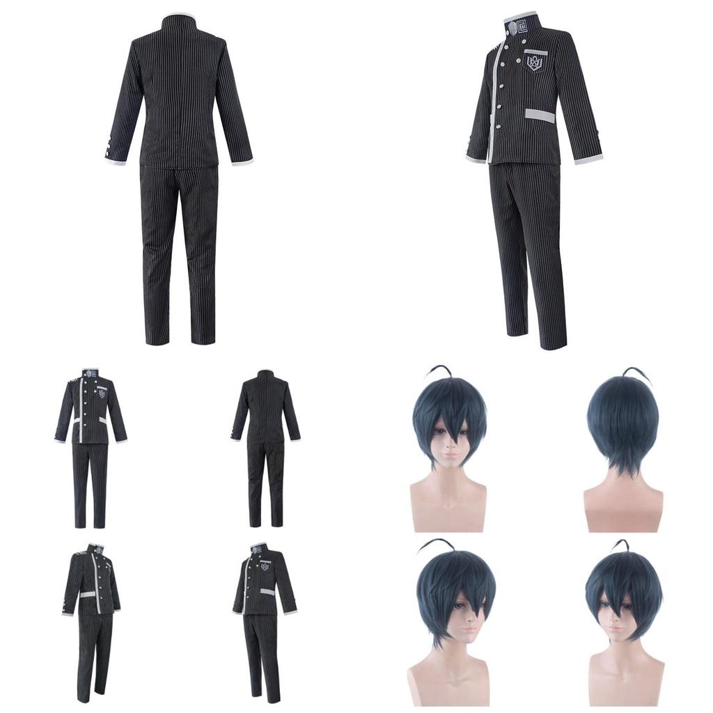 Danganronpa V3 Saihara Shuichi Cosplay Costume Exquisite School Uniform With Wig
