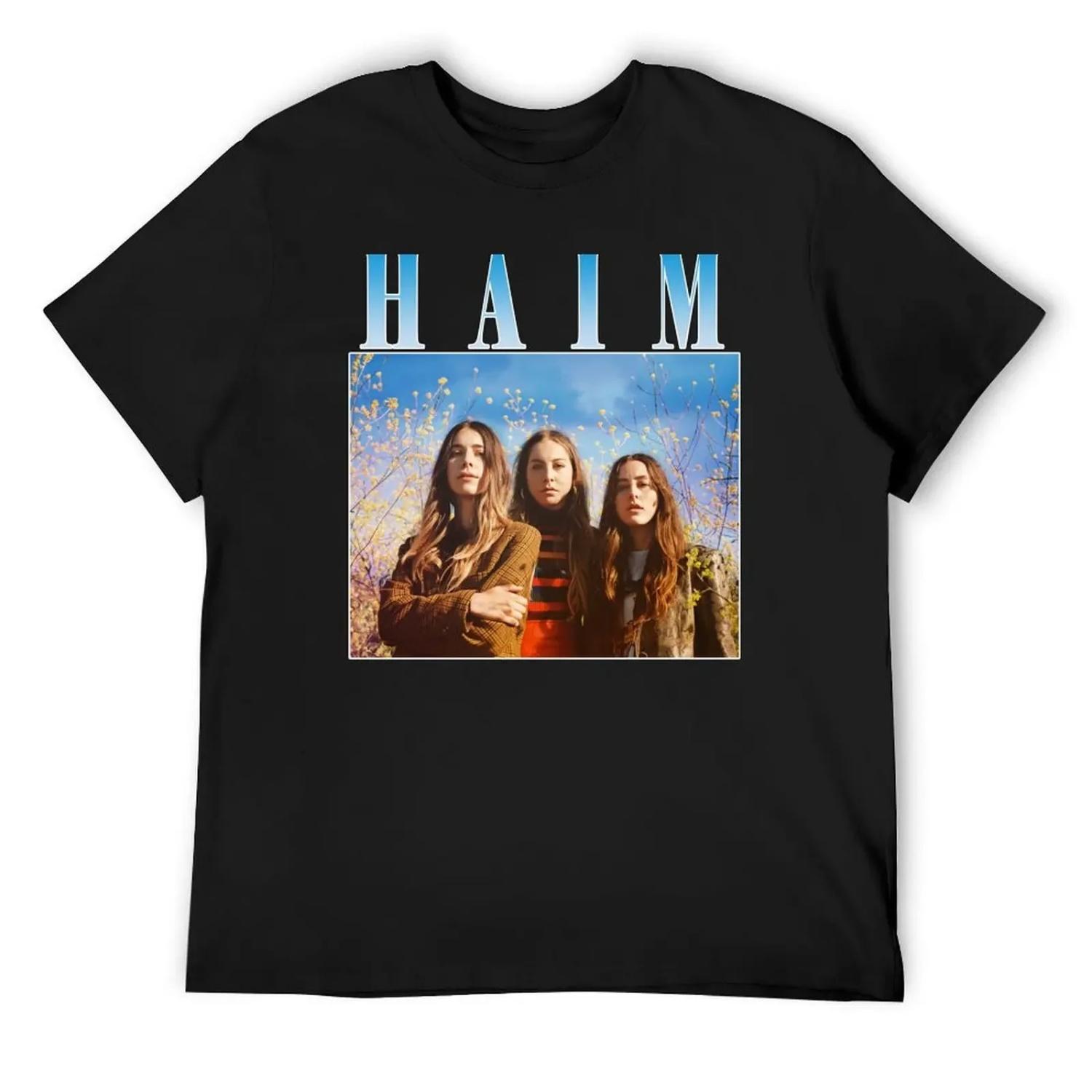

HAIM Homage Tee T-Shirt funny gifts croswit shirt man T-shirts oversize boys whites slim fit t shirts for men S чёрный