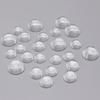 100 stuks 10 mm Massieve Heldere Acryl Hemisfeer Cabochons Platte Bodem Transparante Halve Bol Hangers voor Doe-het-zelf Ambachten Sieraden Maken