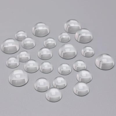 100 piezas 10 mm Cabujones de Hemisferio de Acrílico Sólido Transparente Colgantes de Media Esfera Transparente con Fondo Plano para Manualidades DIY Fabricación de Joyería