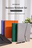 A5 Business Hardcover Notizbuch Geschenkset: Nachfüllbarer dreifach faltbarer Notizblock, Personalisierbares Souvenir.