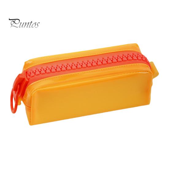Multi-functional Stationery Pouch Pencil Case, Large Capacity PVC Pouch, Trendy Writing Tool Bag Smooth Zipper Pen Organizer for School Office Student