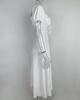 2026 Spring Resort Style Off-the-Shoulder Slit Long Dress: Elegant Lace-Up French Design for Women