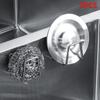 3pcs Sink Sponge Holder For Kitchen Slivery Stainless Steel Household Water Channel Dishcloth Rag Storage Rack