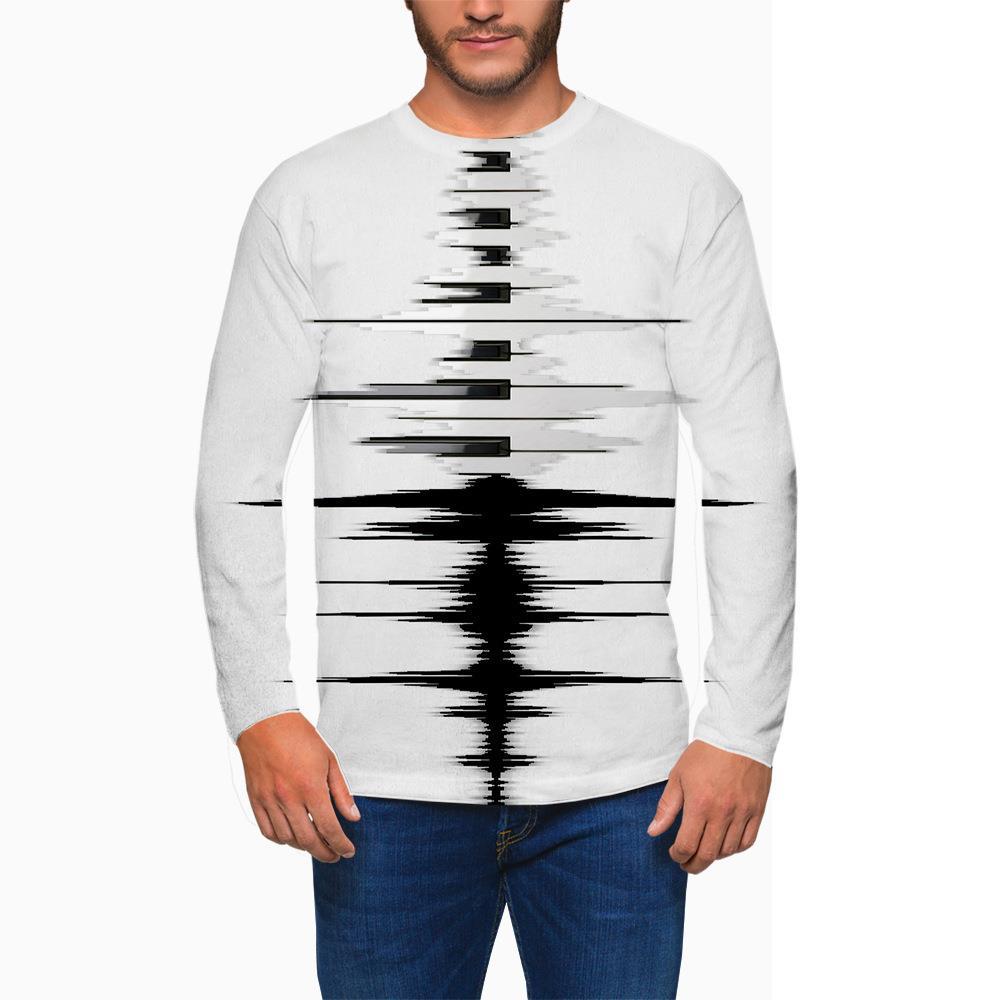 Autumn Fashion Men's T-shirt 3D Print Graphic T Shirts Street Trend Hip Hop New Men's Clothing Long Sleeve Round Neck Y2K tops