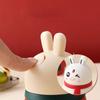 Household Automatic -Up Rabbit Toothpick Box Plastic Dust-proof Toothpick Holder Press Design Toothpick Dispenser Restaurant