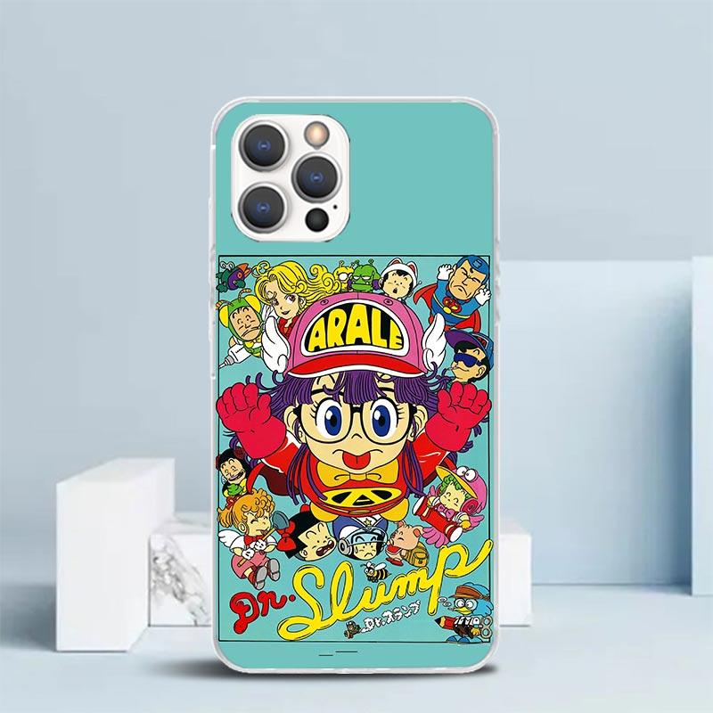Arale Dr Slump Phone Case For IPhone 16 17 Air 16E 15 14 Plus 13 Mini 12 11 Pro Max 7 8 + SE 2020 Soft TPU Back Cover 16 17 Air