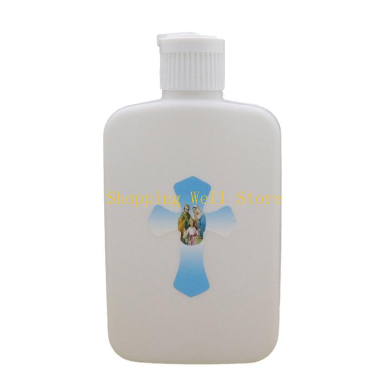 KX4B Holy Water Container Baptisms Lotion Bottle with Screw Lid Catholic Accessories