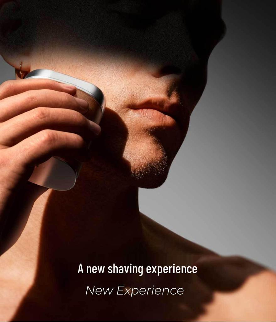 Portable Waterproof Electric Shaver with Leather Case - Men's Gift Set