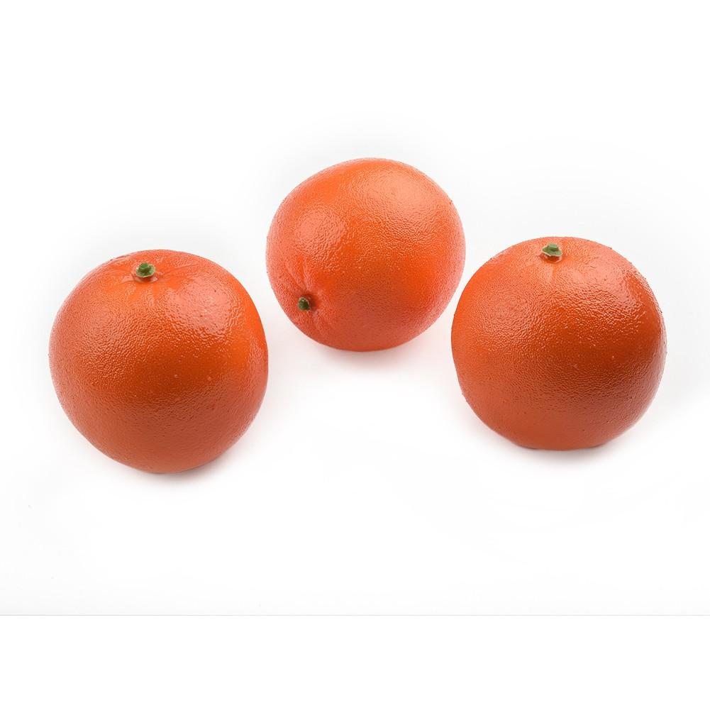 3pcs 8cm Artificial Fake Simulated Oranges Fruit Model Home Party Decoration Photography Props Decoration Fake Fruits Big Deal