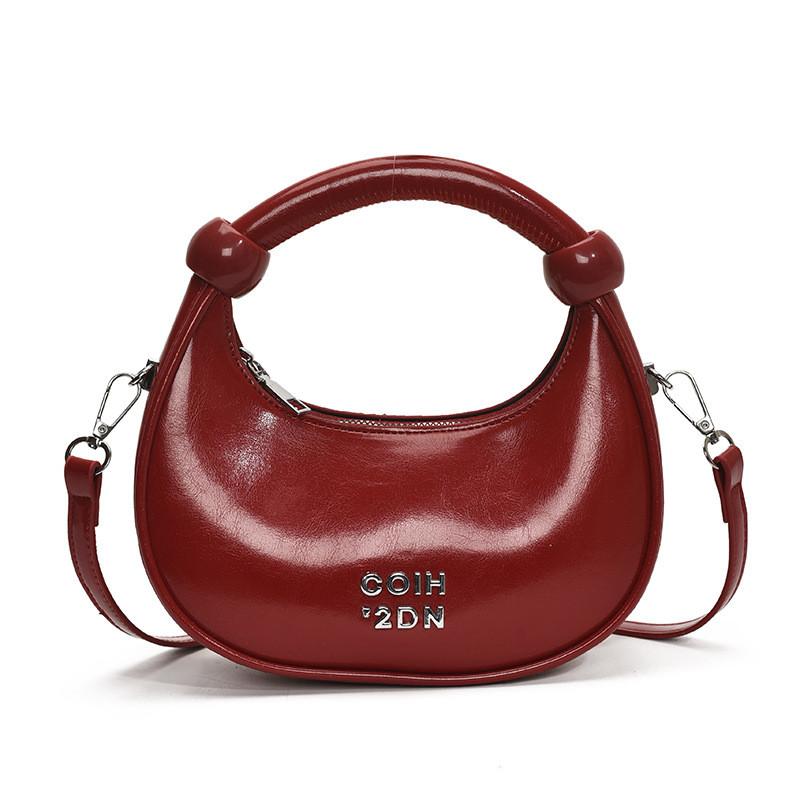 Pu Letter Decor Chic Small Duffle Shape Shoulder Bag Casual Daywear Bags Travel