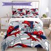 3pcs Custom Name Spider Man Bedding Set Duvet Cover Closure Includes 1 Duvet Cover & 2 Pillowcases, Soft and Comfortable for All Seasons.