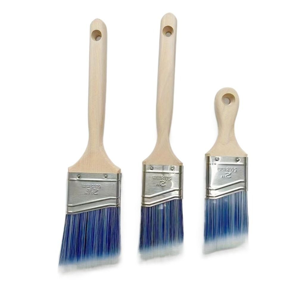 3 Pcs Long Handles Furniture Paint Brushes Ergonomically Designed Wall Paint Brushes  Window Frames