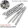 1Pcs 110-500mm SDS Plus Masonry Drill Bit Electric Hammer Drill Bit  For Rotary Hammer Drilling