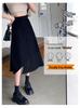 Plus Size A-Line Irregular Midi Skirt for Women - Slimming, Hip-Covering, Summer Casual Style
