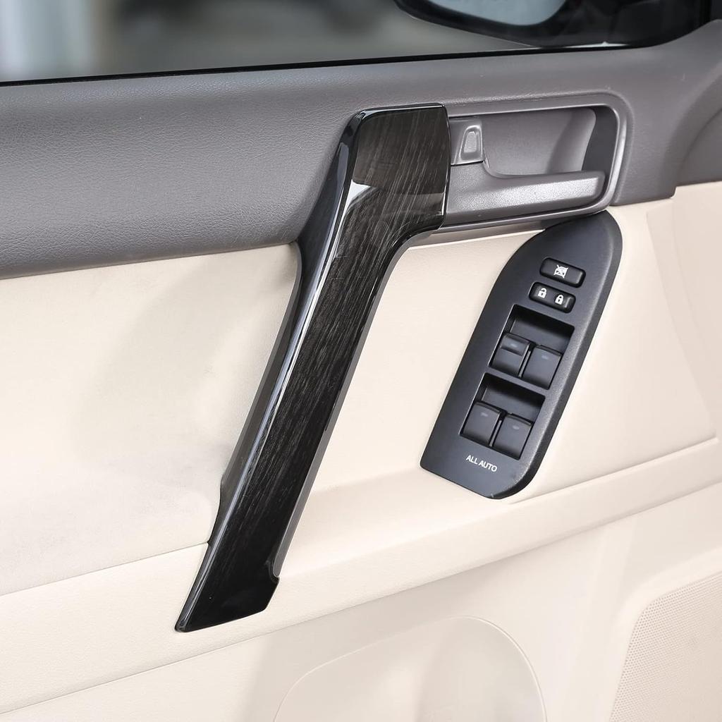 ABS Car Interior Door Handle Trim 4PS Fit for Toyot@ Land Cruiser Prado FJ150 150 2010 2011 2012 2013 2014 2015 2016 2017 2018 2019 Interior Car