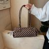 High-end Large Capacity Polka Dot Handbag Zipper Design Polka Dot Armpit Bag Women's Bag Women