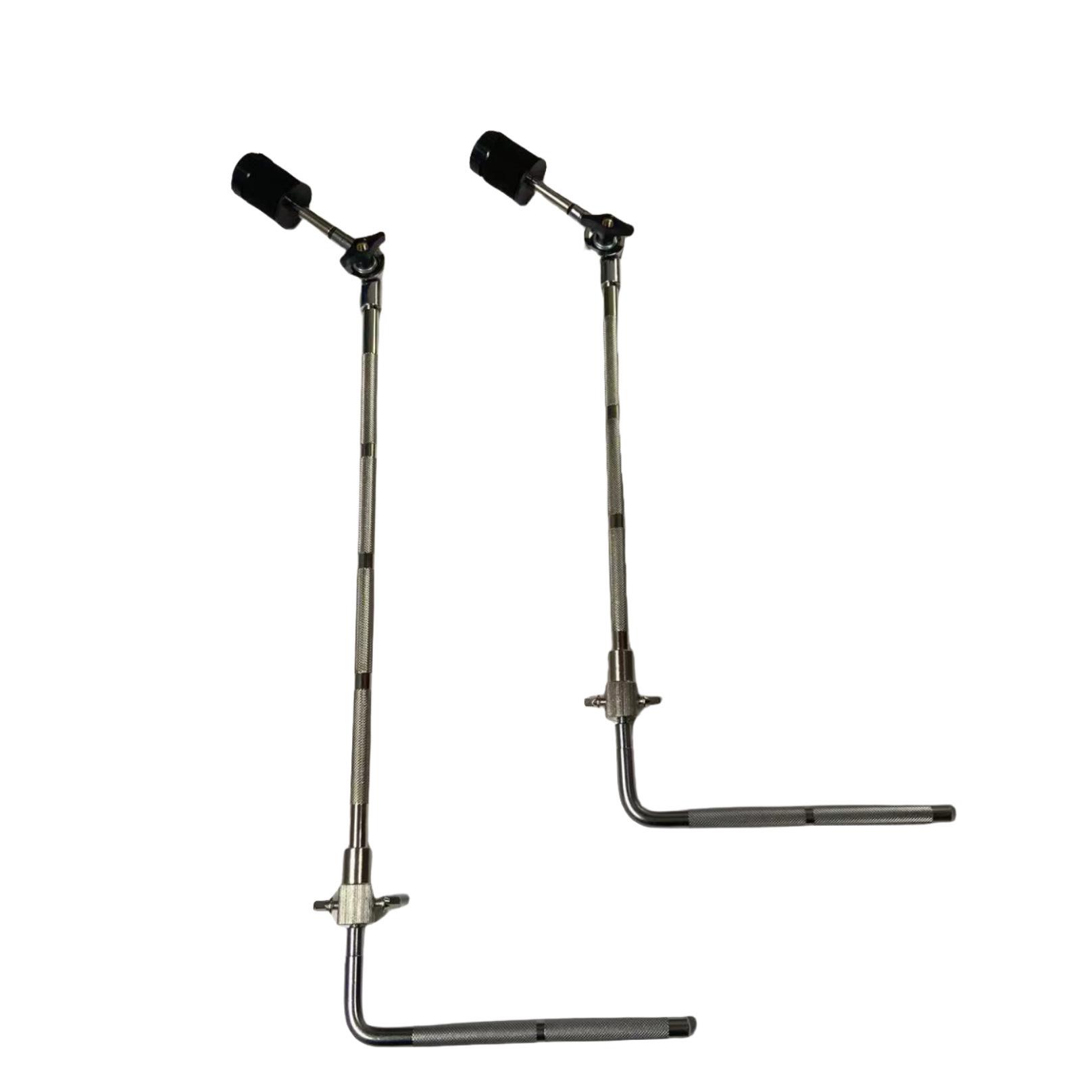 Drum Rack Multi-Function Clamp and Cymbal Stand with Extended Tom Support Portable Rod (Medium Length)