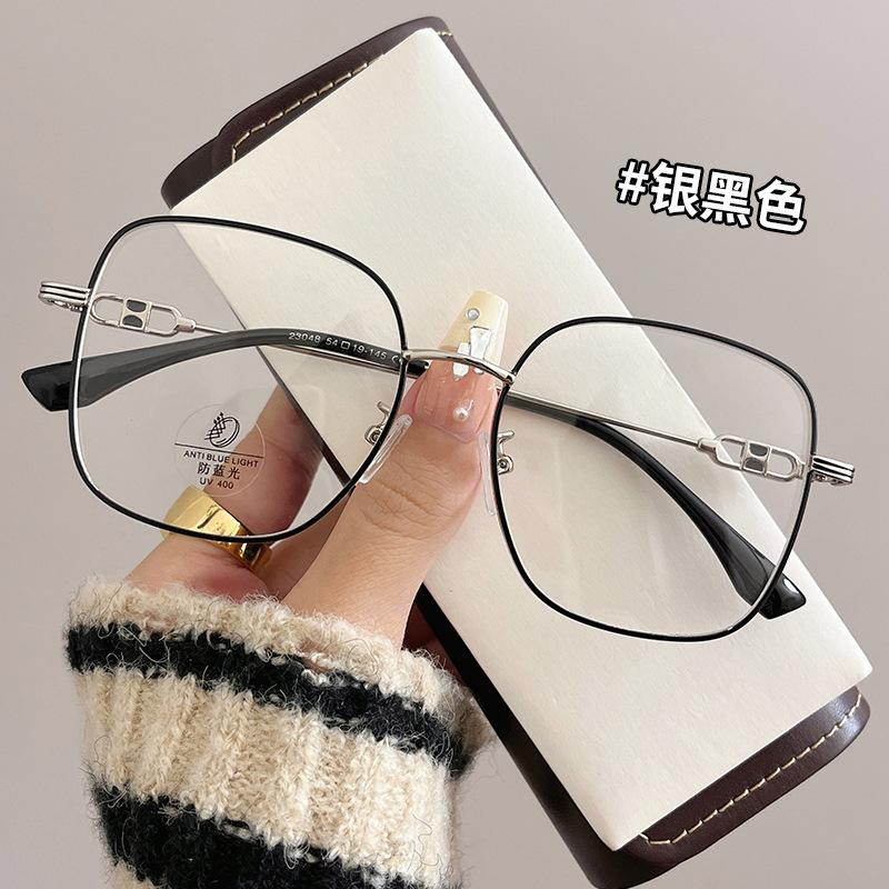 New Fashion Eyeglass Frames For Women Square Shape Anti Blue Light Men'S Eyeglass  Glasses Frame