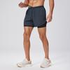 Men's Outdoor Quick-Dry Running Shorts with Waist Bag, Double Layer, Summer Track and Field Shorts