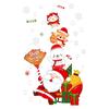 Santa Claus Family Photo Electrostatic Sticker Glass Door Snowman Restaurant Scene Snowflake Atmosphere Sticker