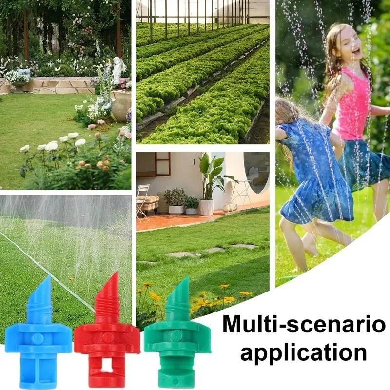 100pcs Micro Atomizing Garden Sprinkler Nozzle 90 180 360 Degree Refraction Micro Water Spray Misting Nozzle Garden Irrigation